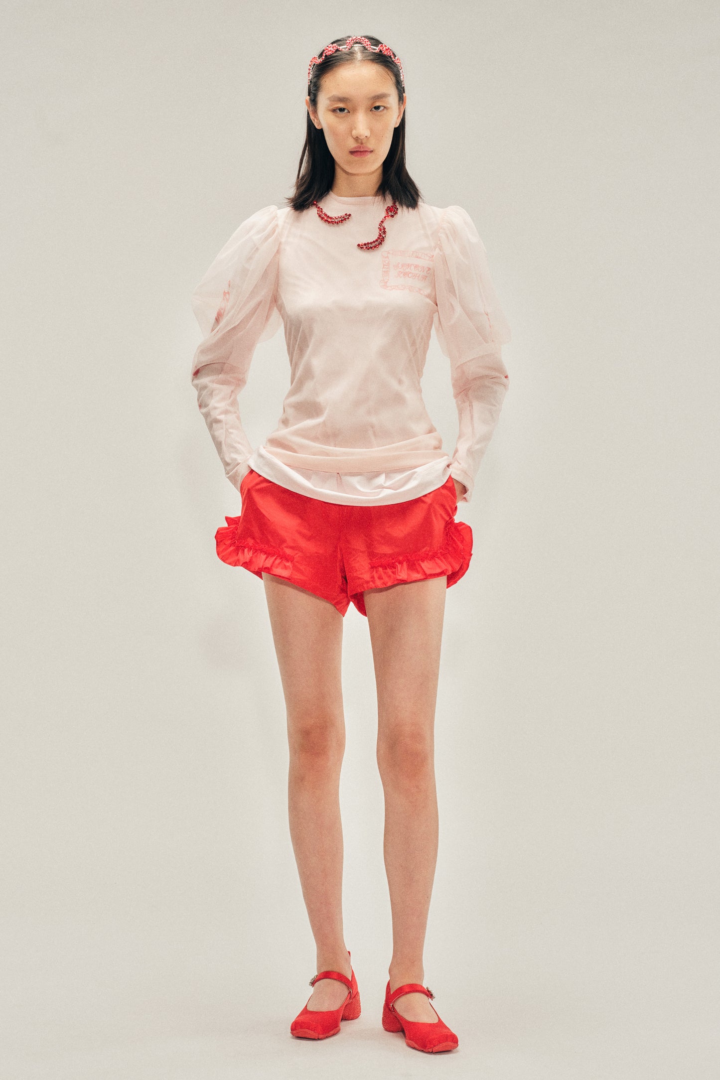 Frill Track Shorts