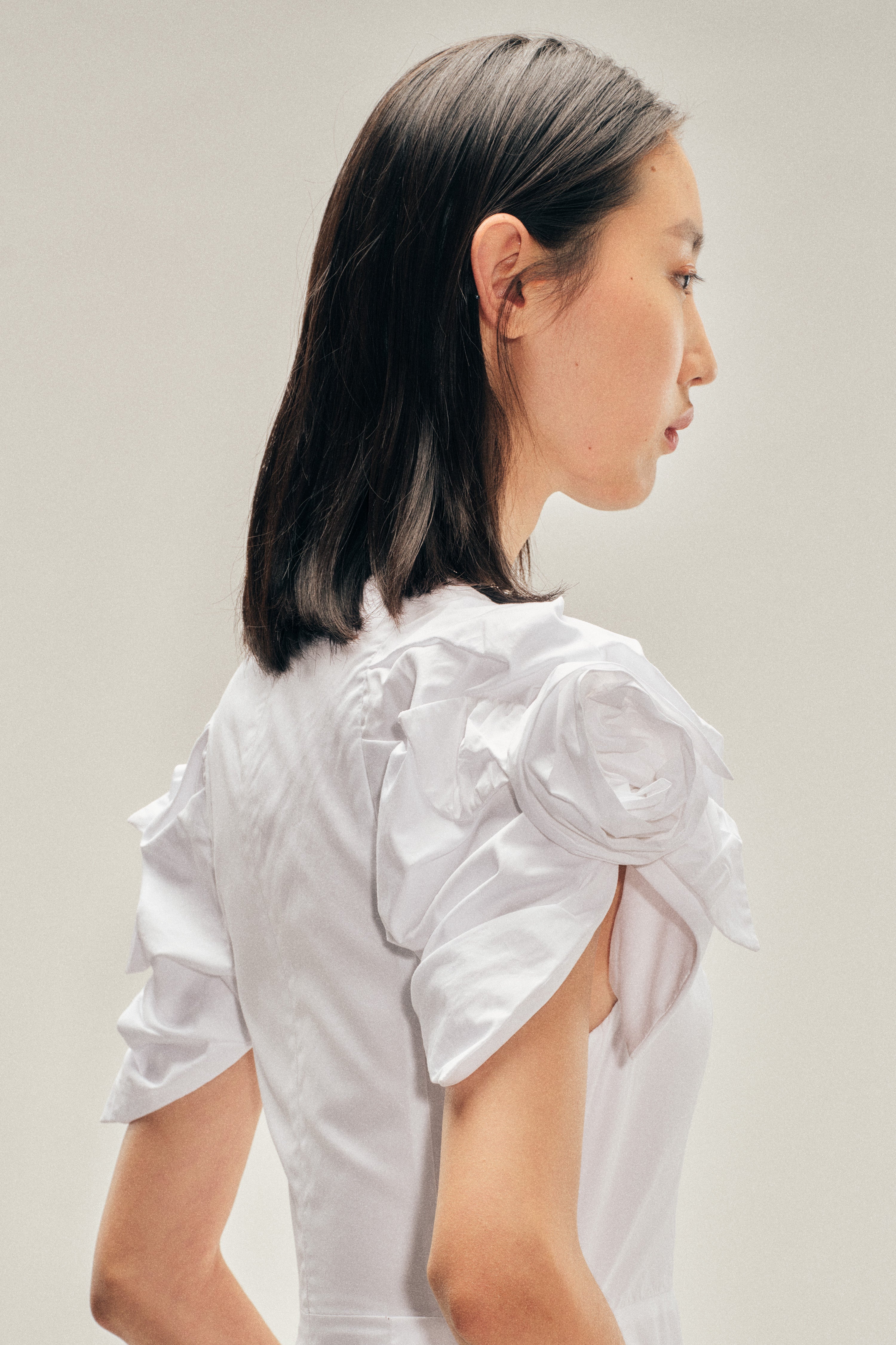 Rose Puff Sleeve Hip Dress – Simone Rocha