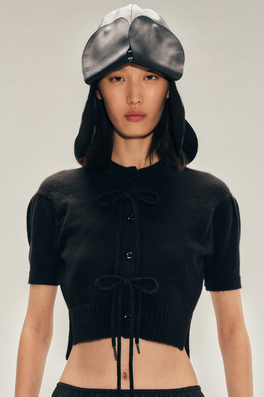 Cropped Cashmere Cardigan