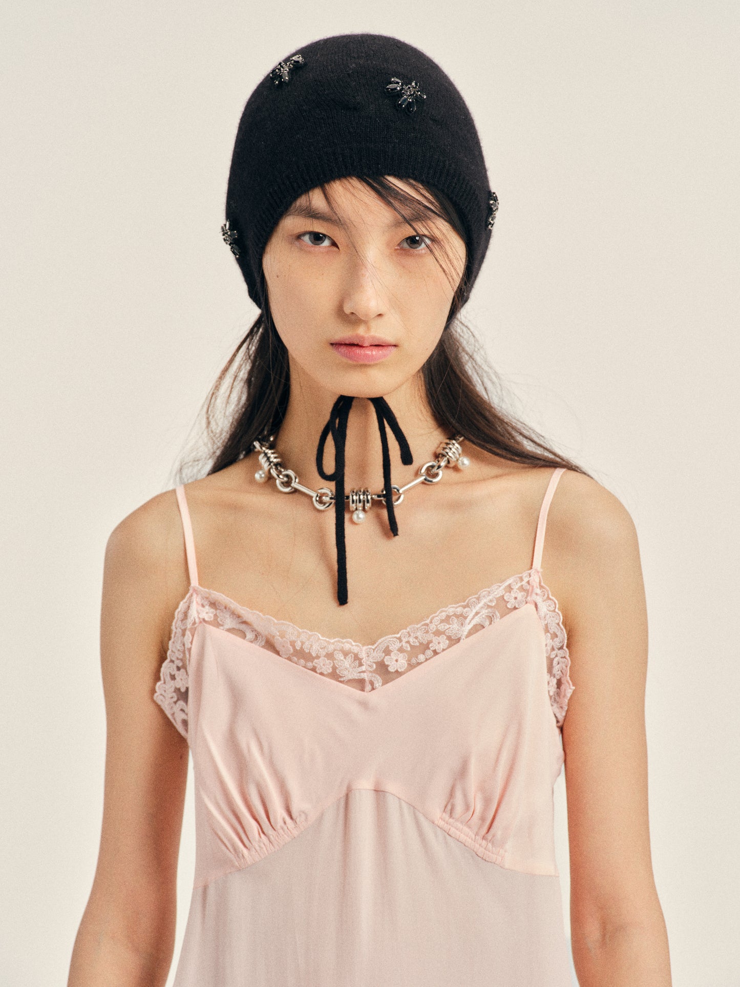 Turbo Embellished Cashmere Bonnet