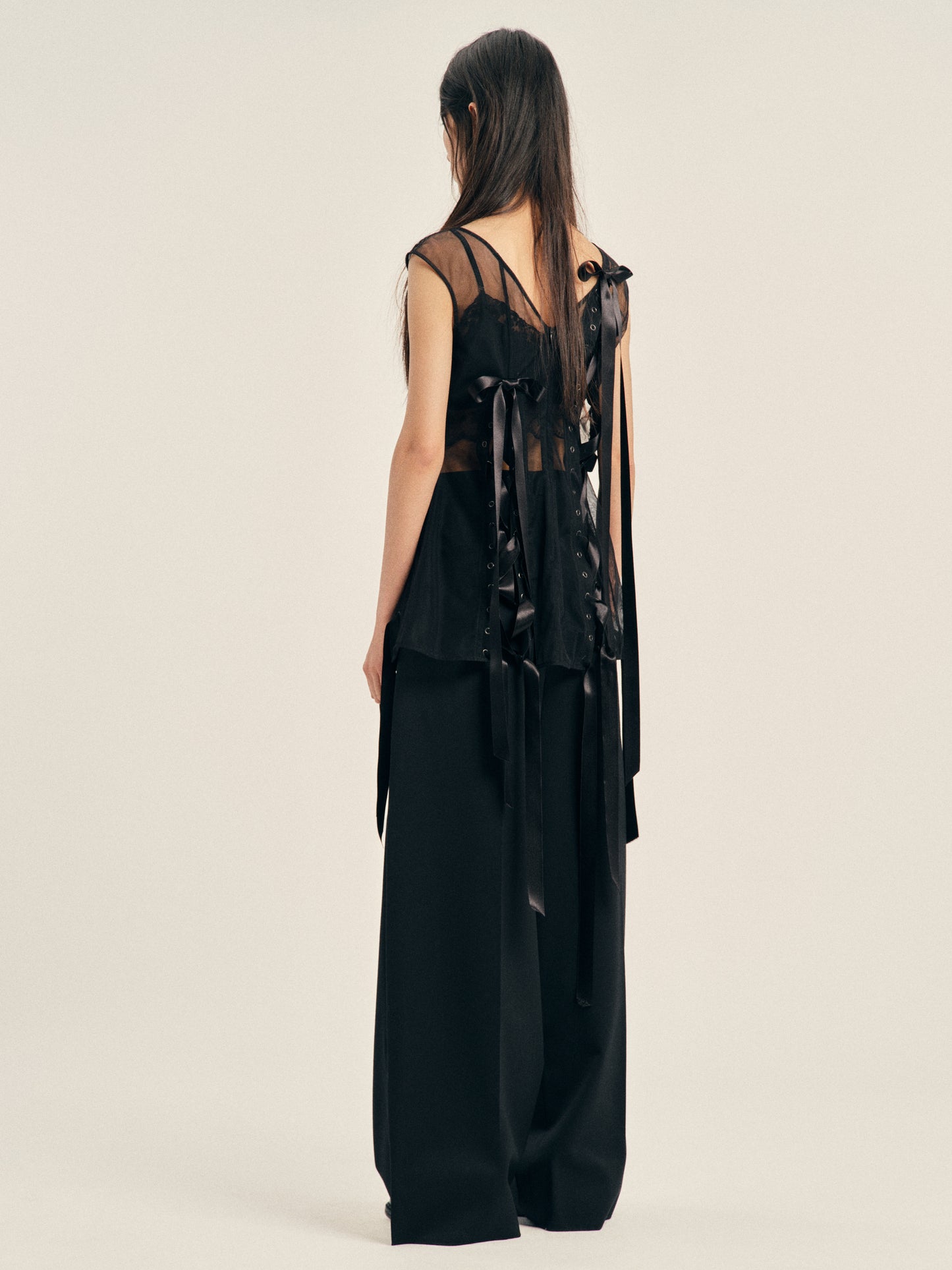 Unraveling Ribbon Portrait Top