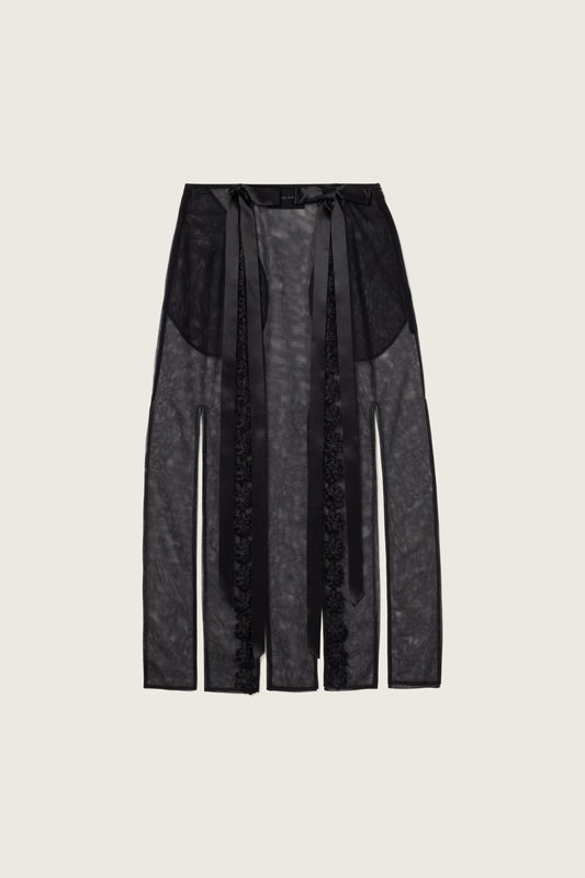 Ribbon Daisy Chain Multi Slit Skirt
