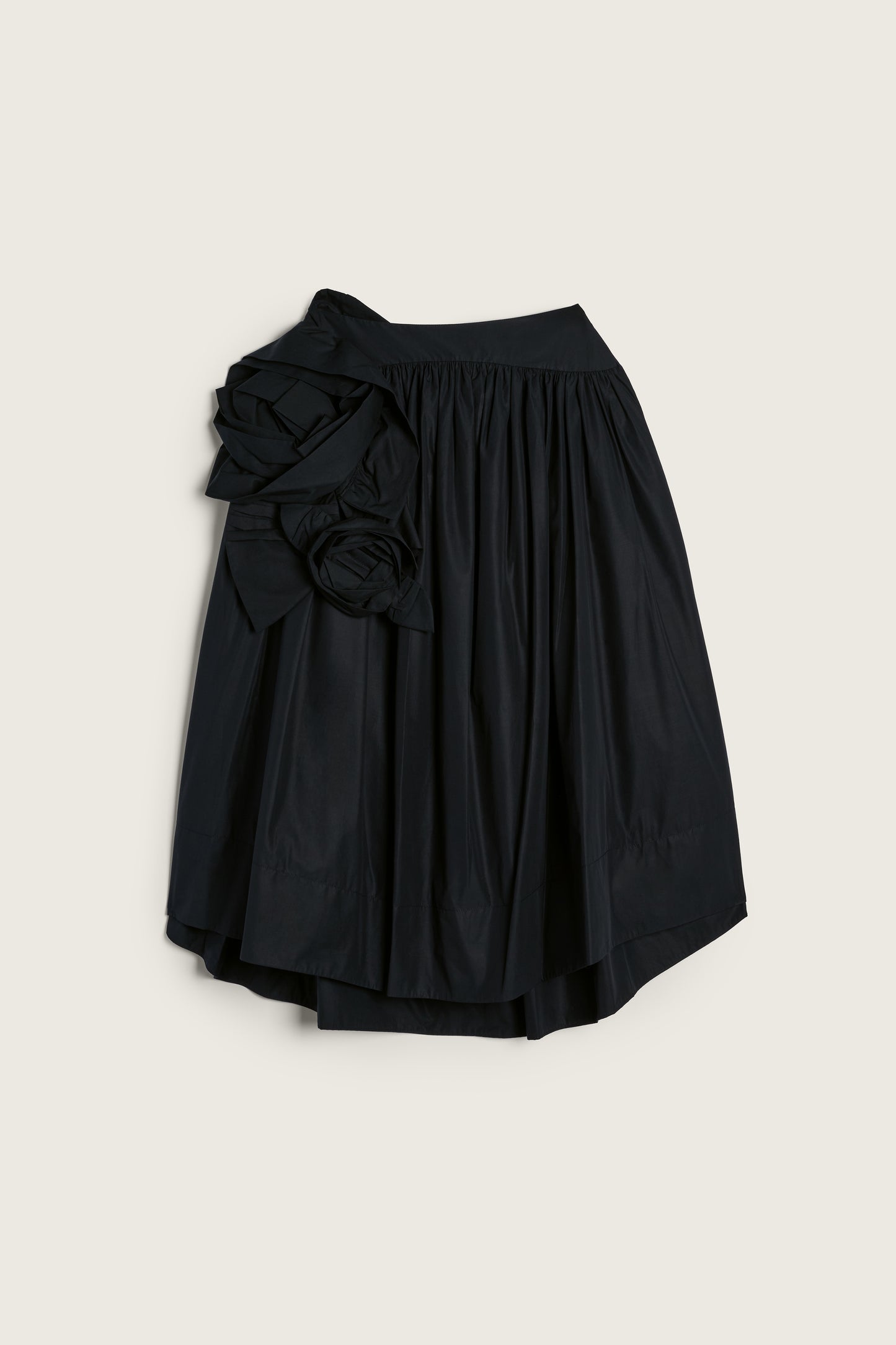 Pressed Rosette Basque Skirt