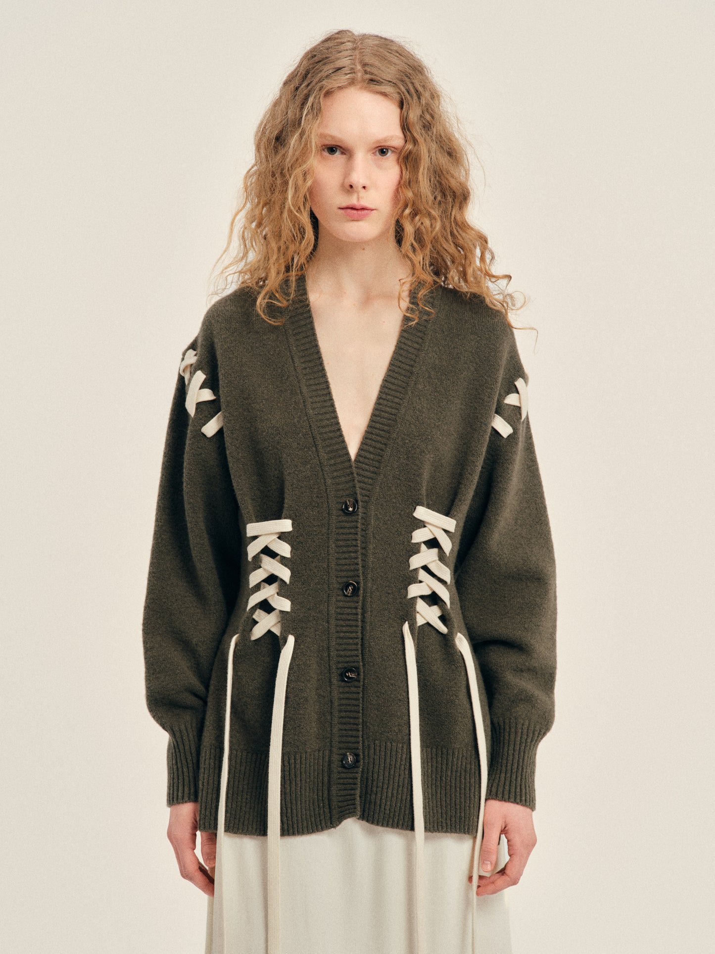 Merino Sculpted Corset Cardigan