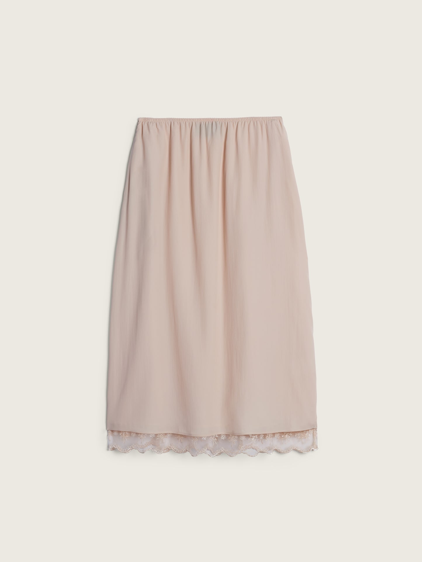 Lace Trim Negligee Skirt