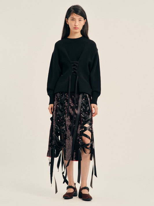 Merino Sculpted Corset Jumper