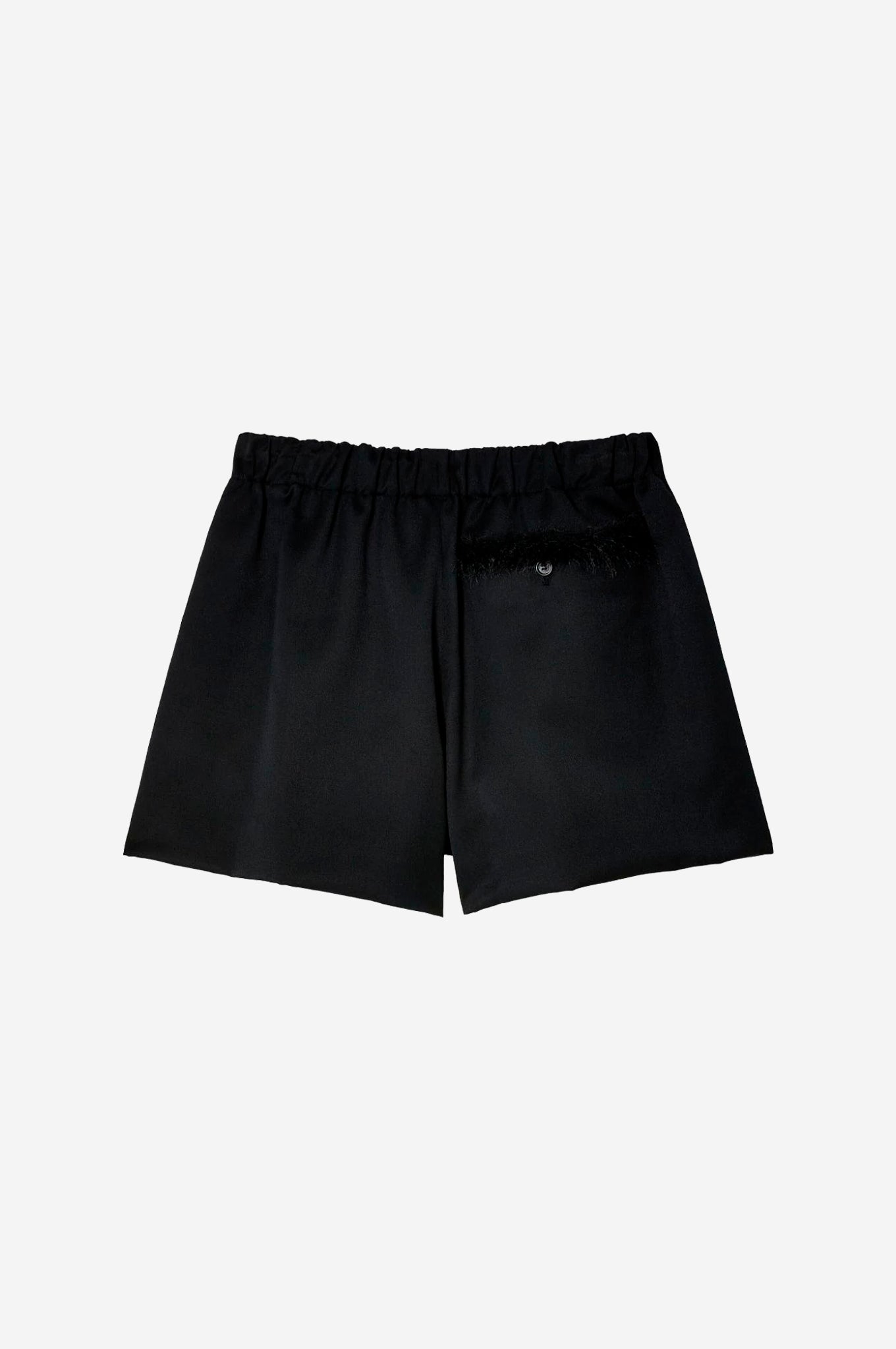 Furry Welt Pocket Flare Shorts