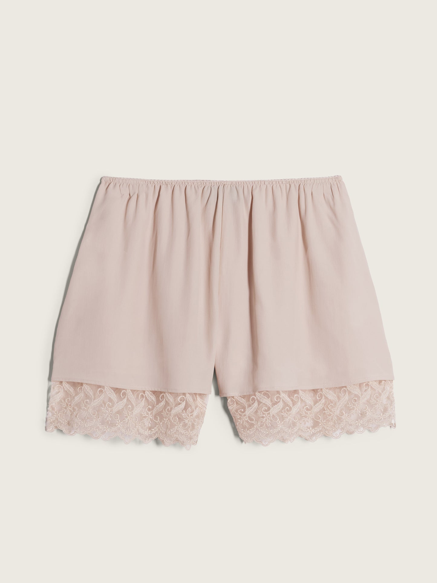 Lace Trim Negligee Shorts