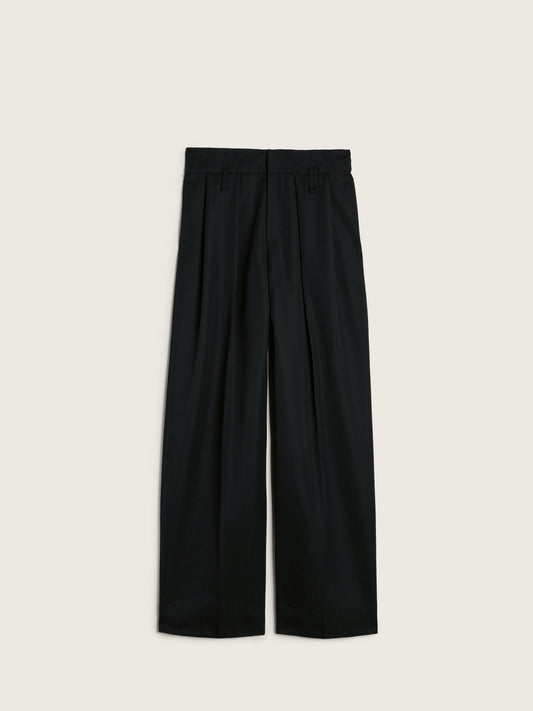Peeling Waist Wide Leg Trousers