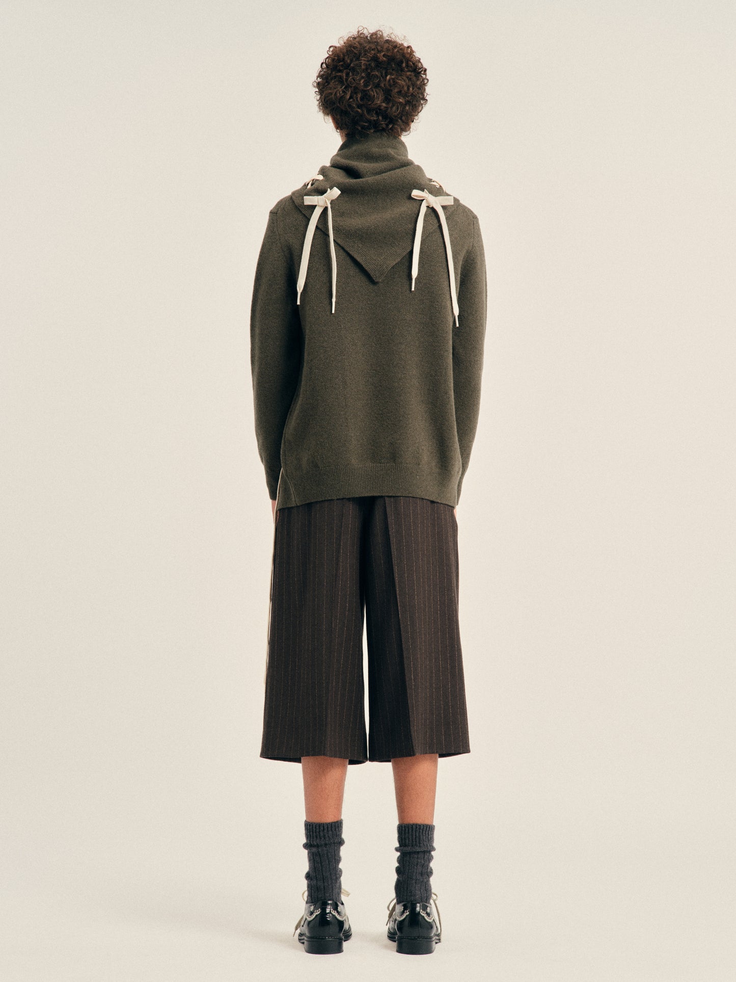 Merino Lace Up Hem Jumper