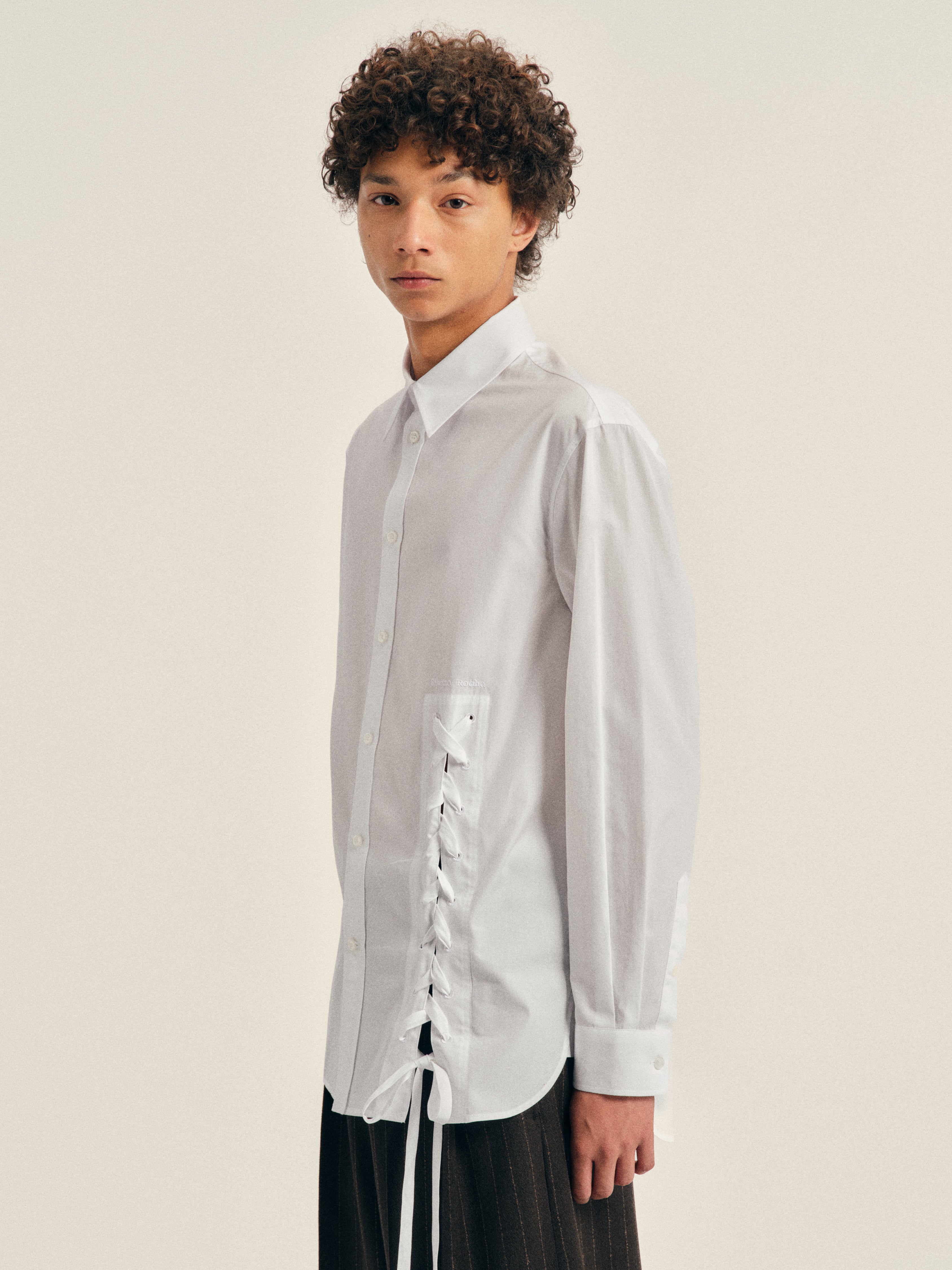 Lace Up Hem Easy Shirt – Simone Rocha
