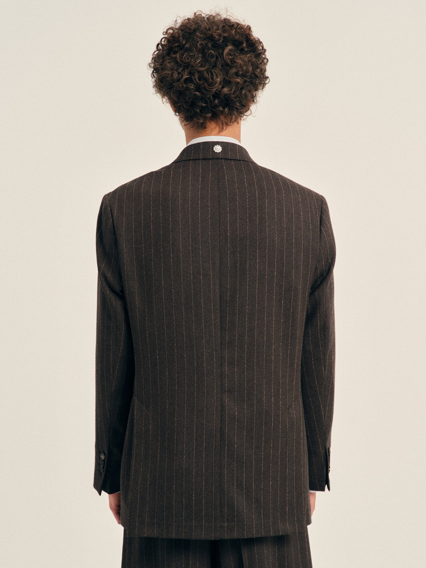 Double Breasted Hem Slice Jacket