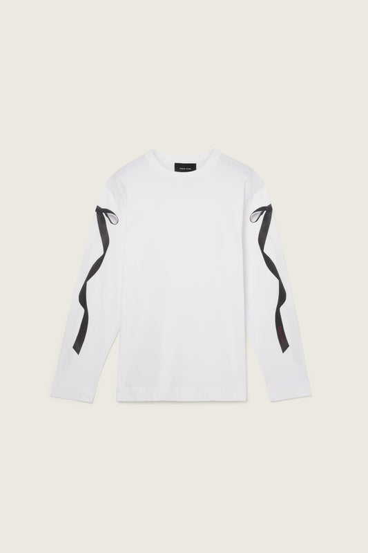 Ribbon Bow Tail Long Sleeve T-Shirt
