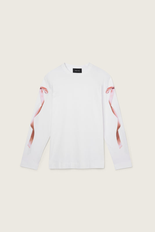 Ribbon Bow Tail Long Sleeve T-Shirt