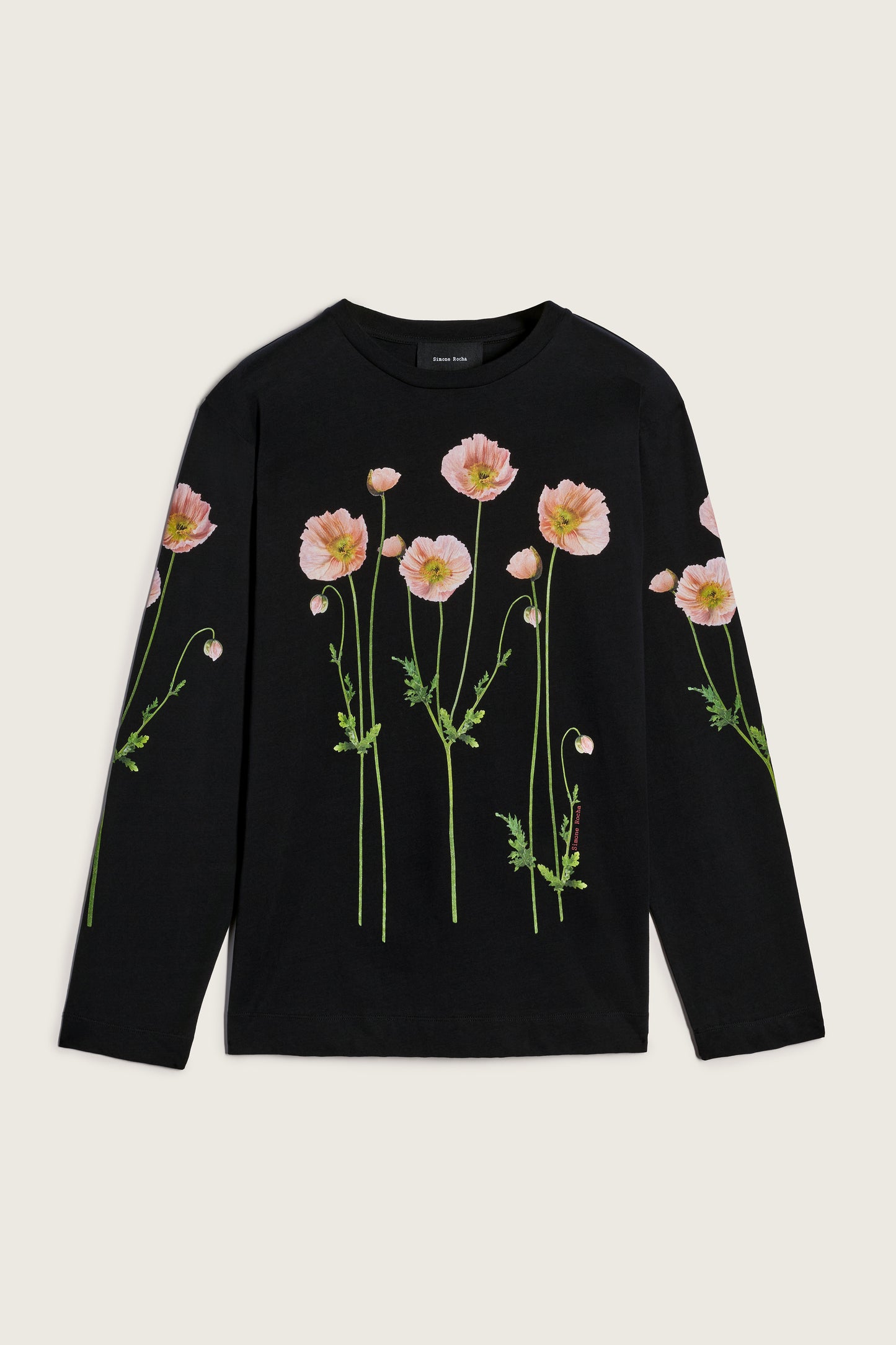 Poppy Field Print Long Sleeve T-Shirt