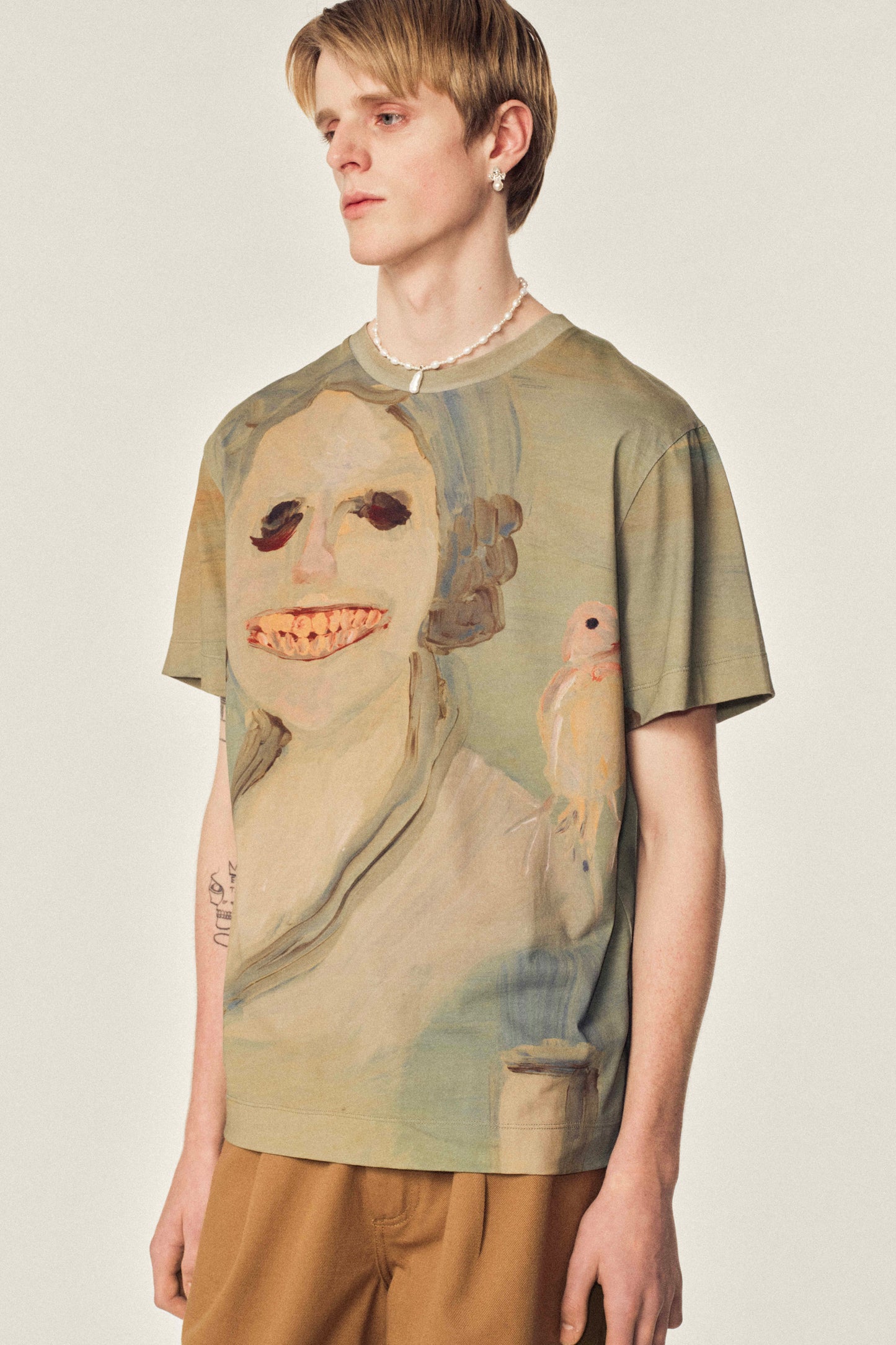 Lady With A Bird T-Shirt