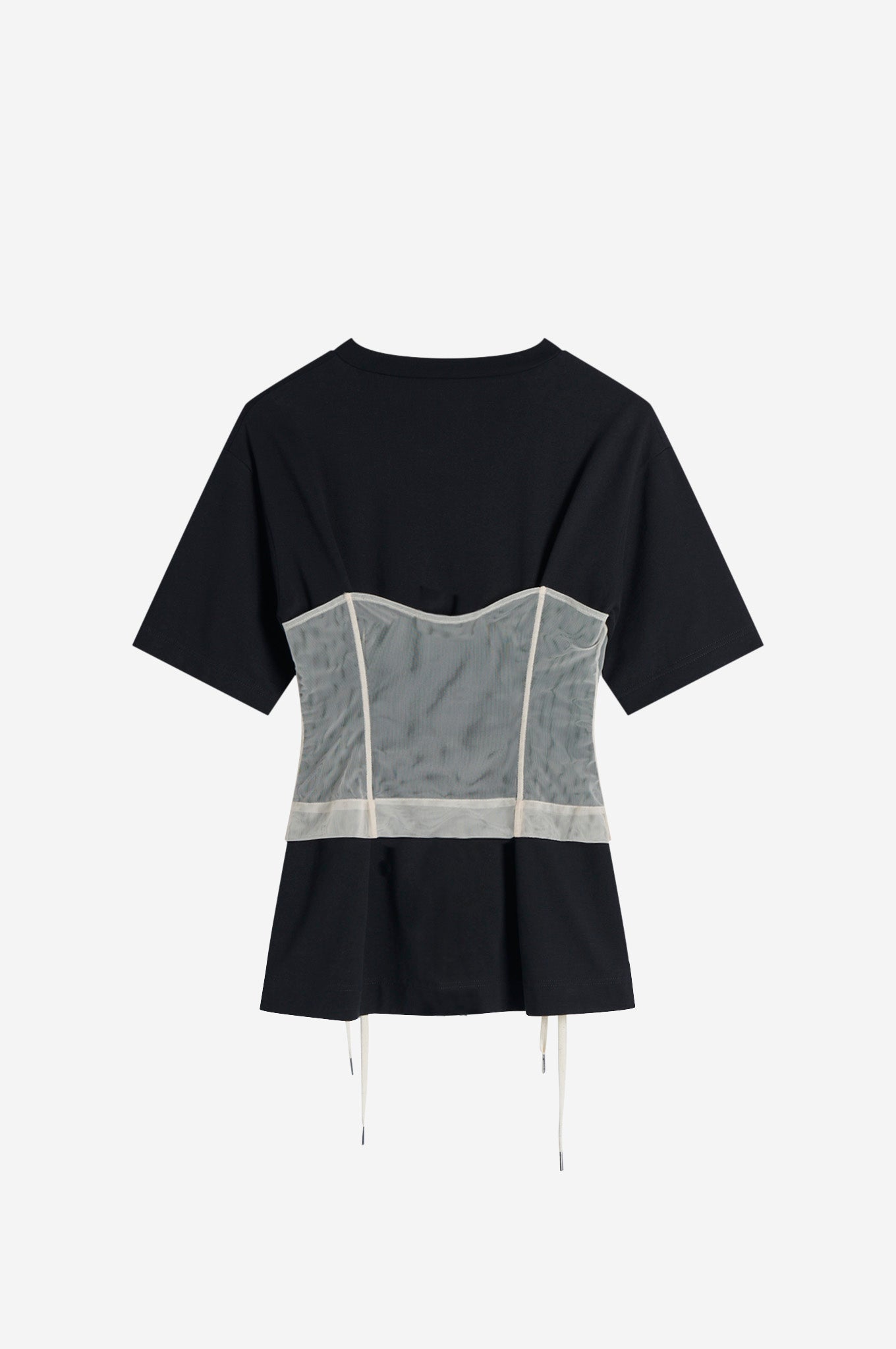 Corset Panel Boxy T-Shirt