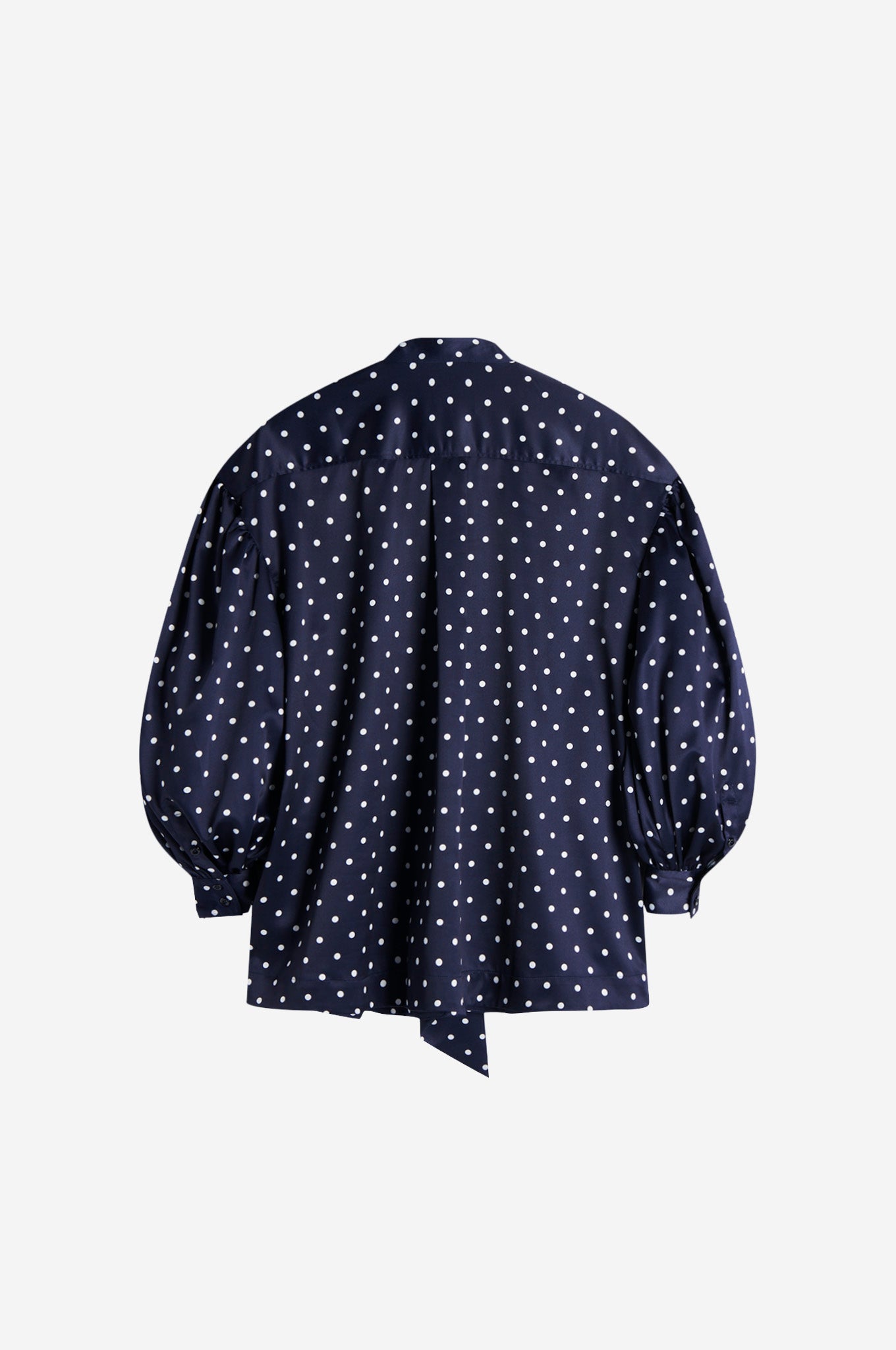 Front Bow Puff Sleeve Shirt