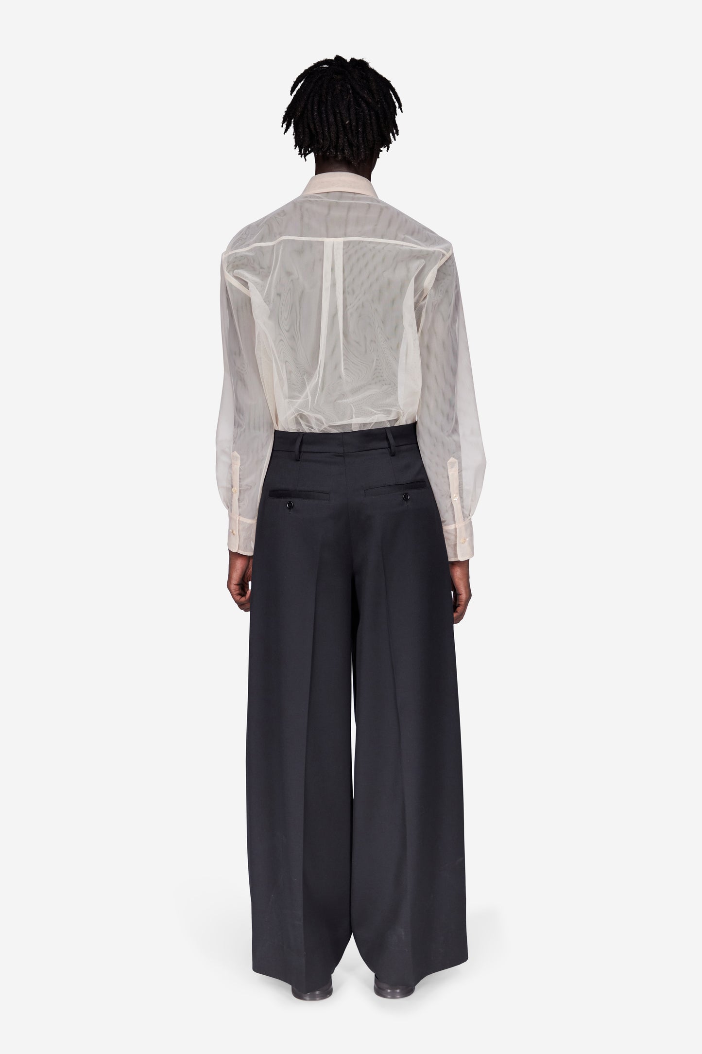 Pleated Wide Leg Trouser