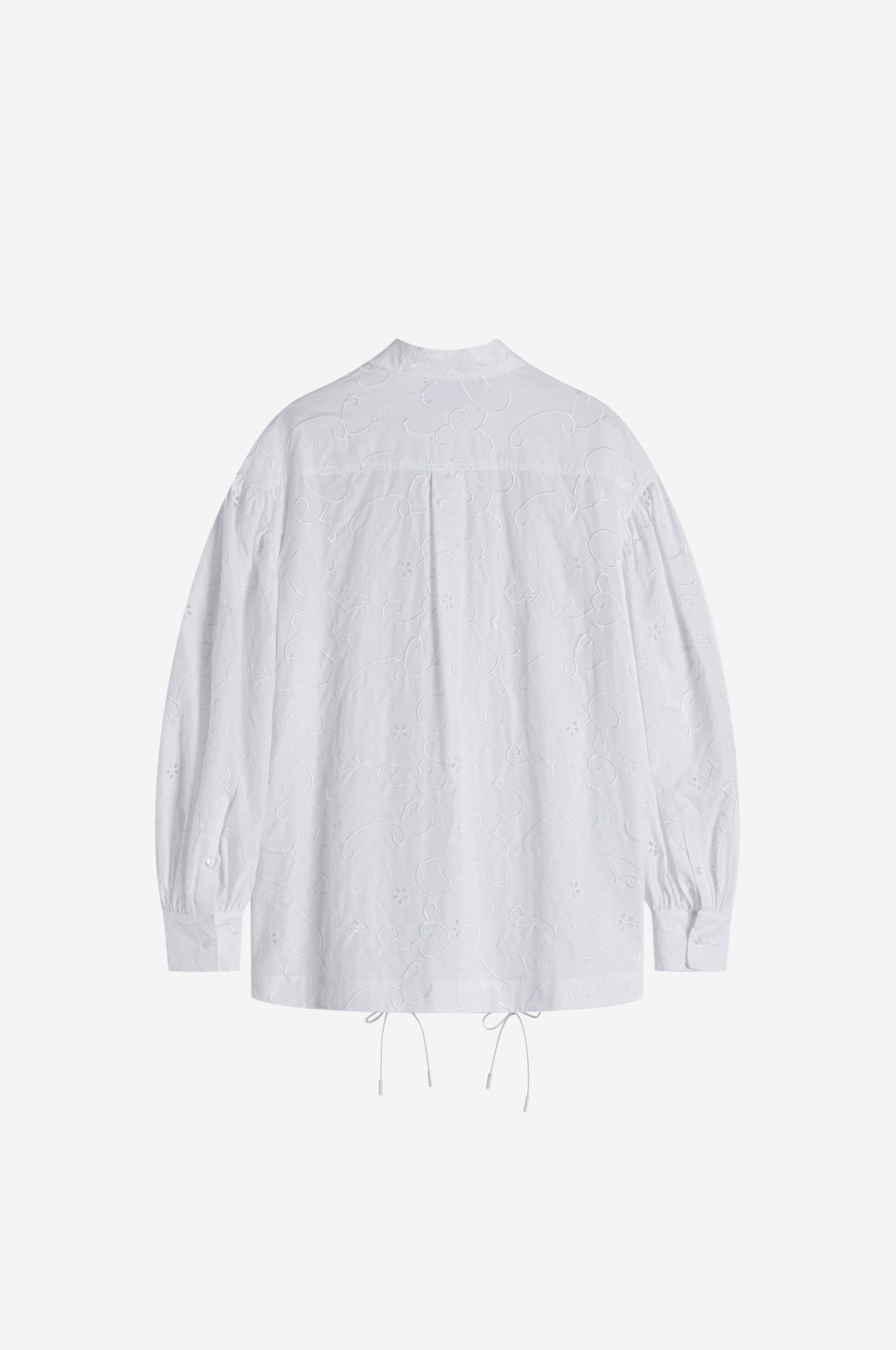 Puff Sleeve Button Placket Shirt Jacket