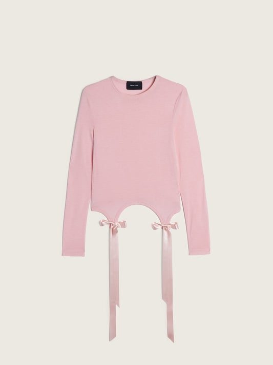 Bow Tail Easy Long Sleeve T-Shirt