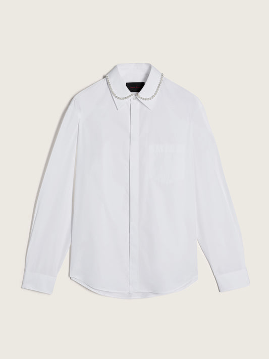 Beaded Classic Concealed Button Shirt