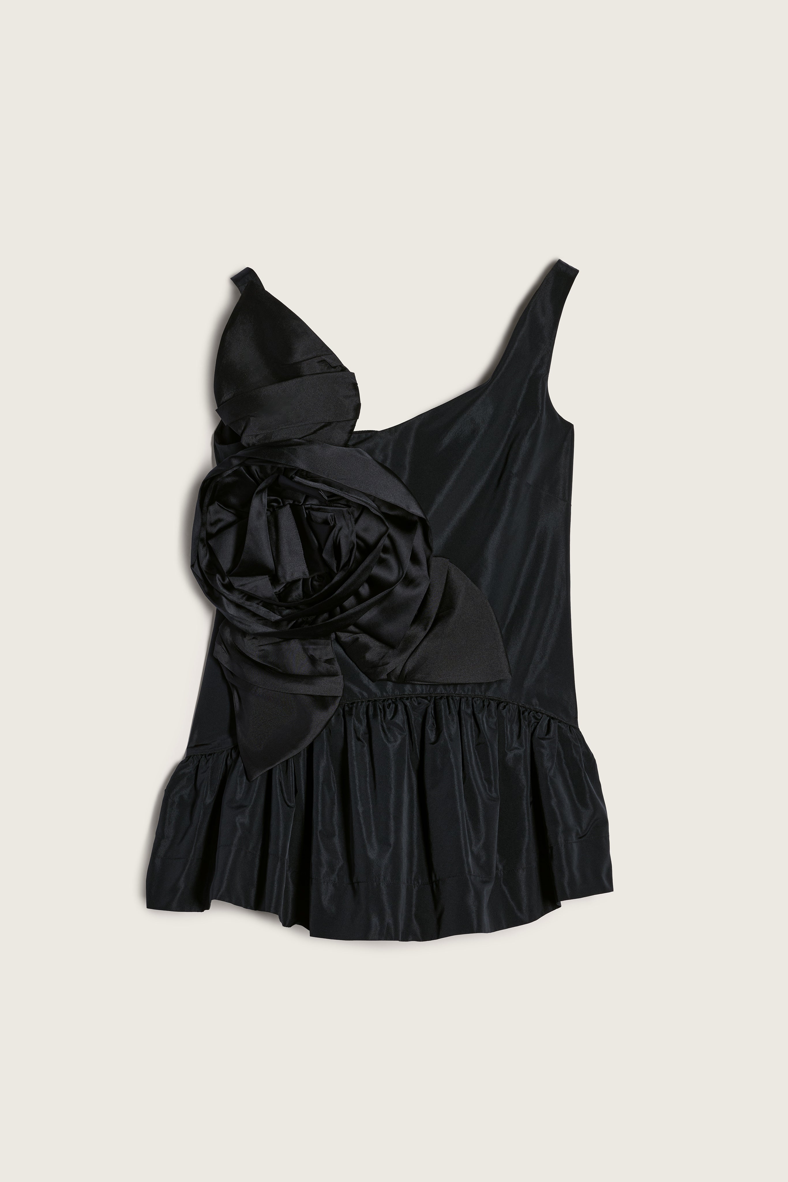 Pressed Rosette Tilted Neck Peplum Top – Simone Rocha