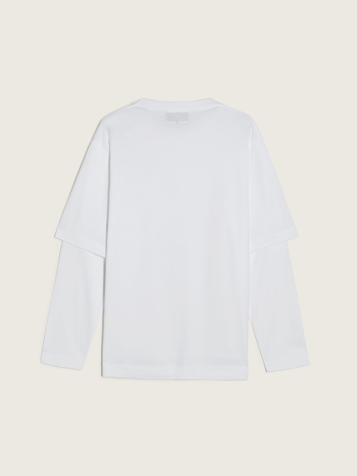 Ruffle Slash Layered Long Sleeve T-Shirt
