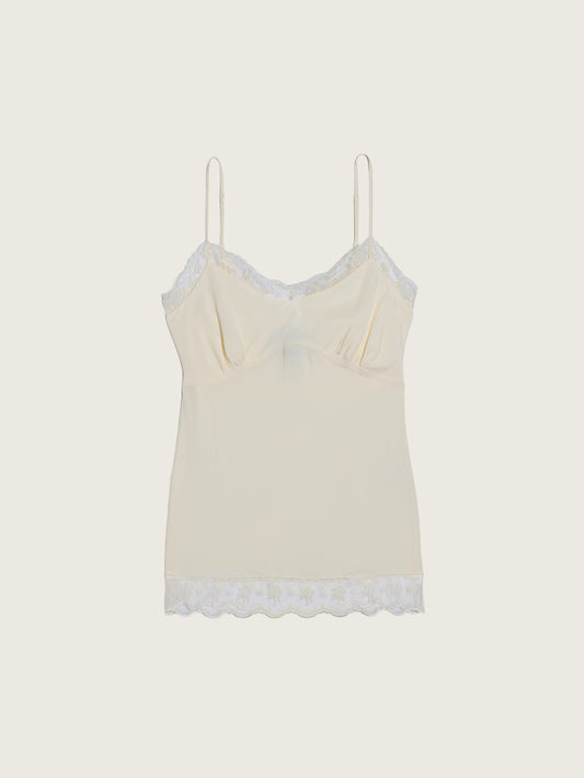 Lace Trim Negligee Cami
