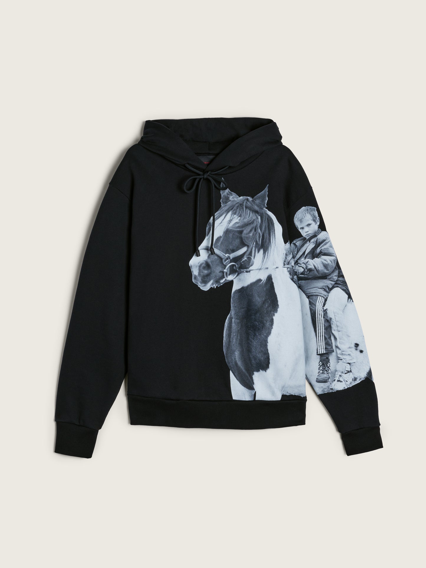 Boxy Pony Kid Print Hoodie