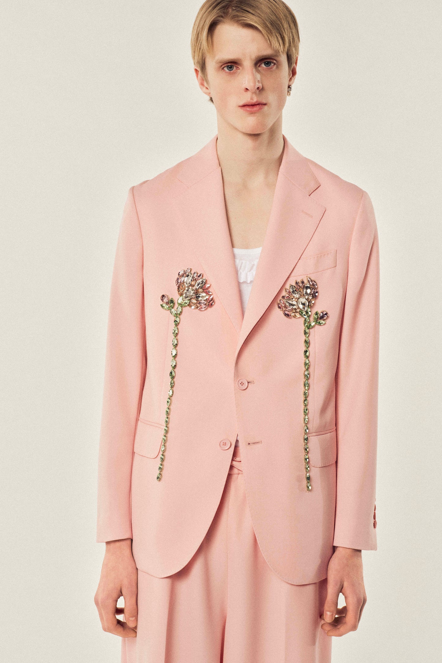 Embellished Double Carnation Jacket