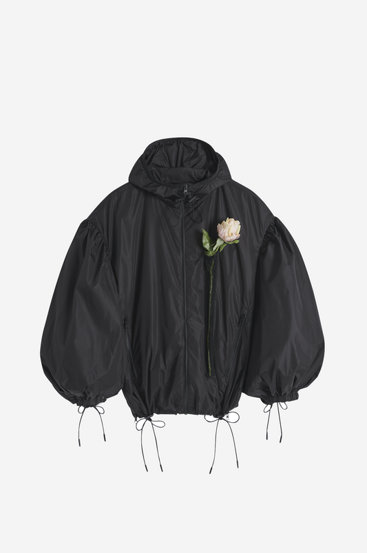 Tech Pocket Jacket with Flower