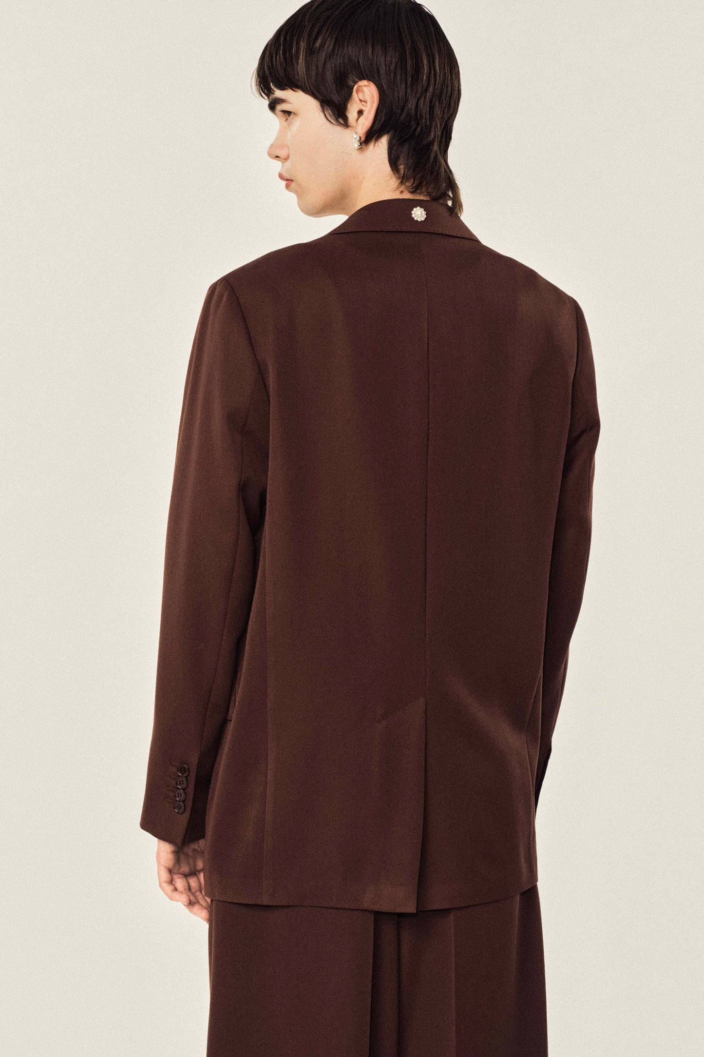 Relaxed Wide Peak Jacket