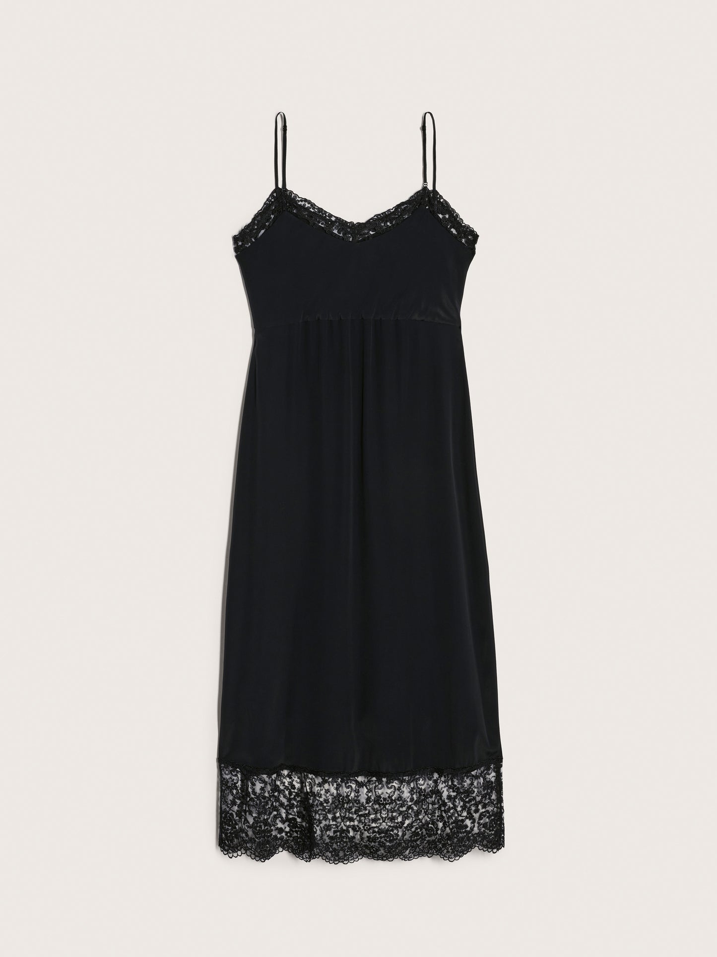 Lace Trim Slip Dress