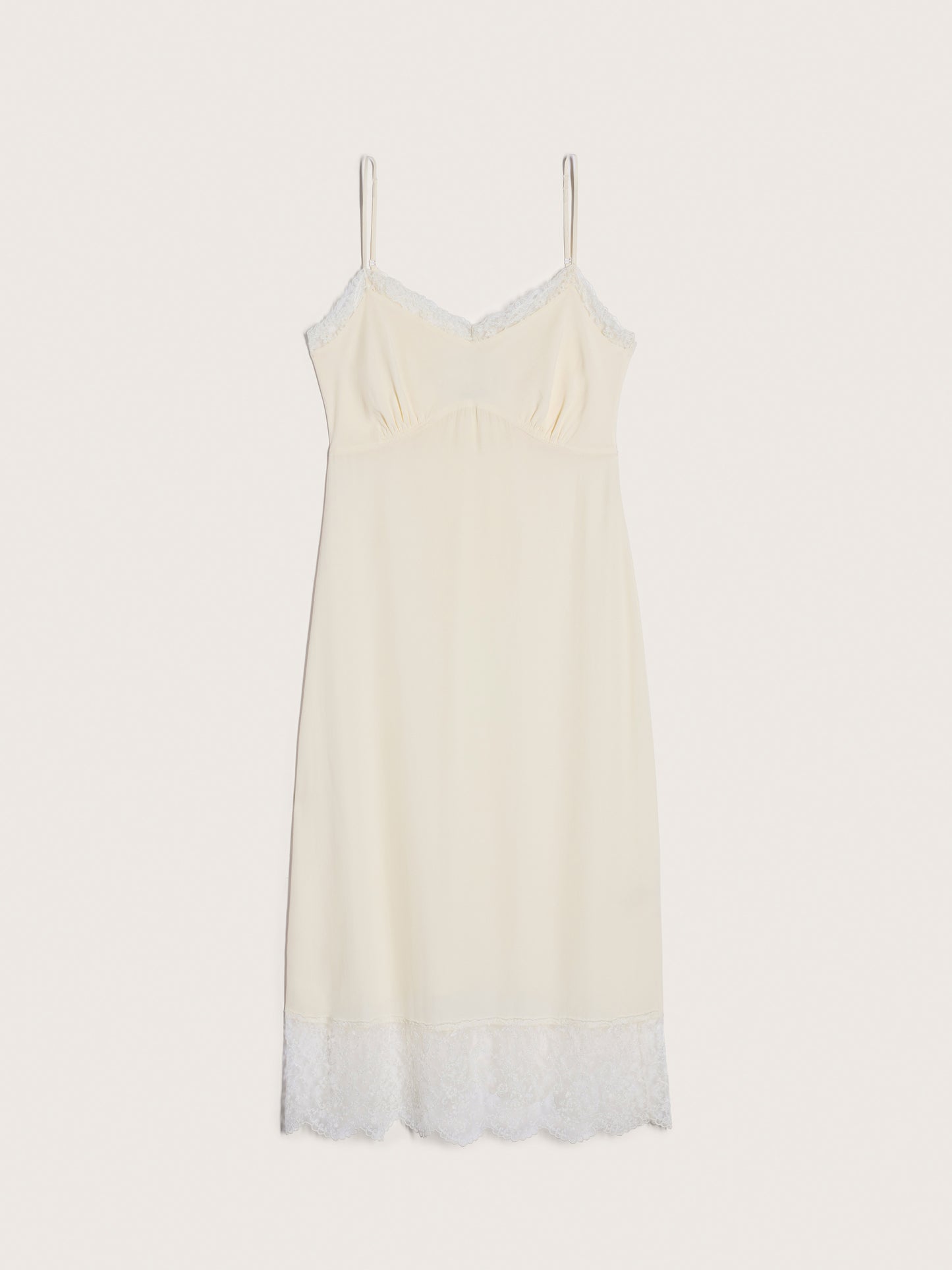 Lace Trim Slip Dress