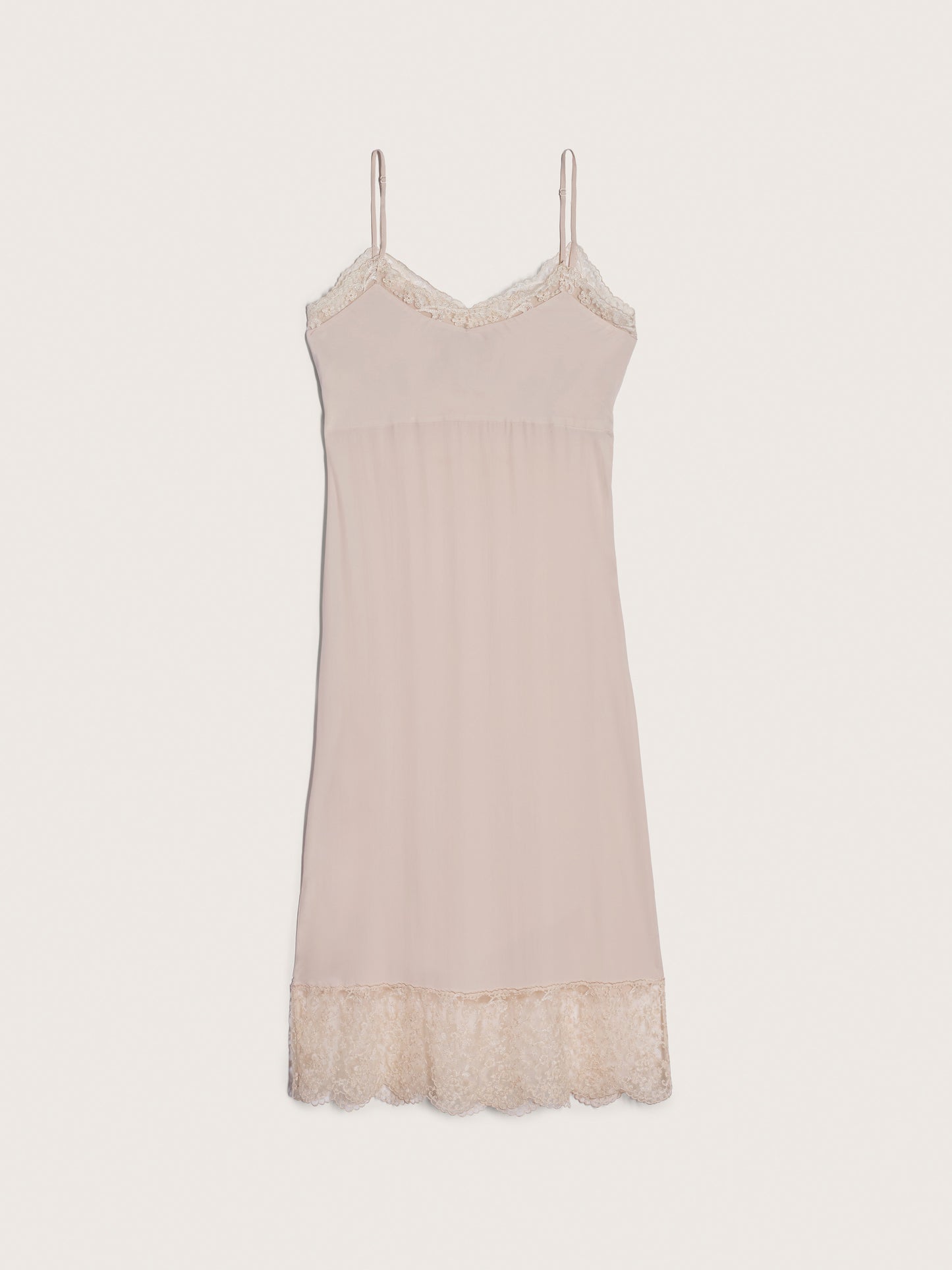 Lace Trim Slip Dress