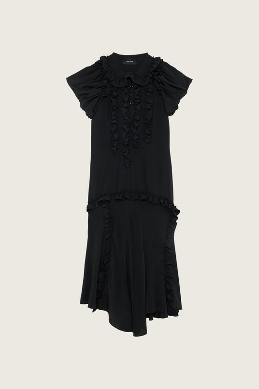 Ruffle Frill Multi-Seam Dress