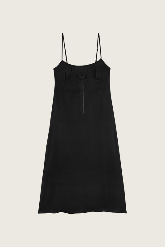 Negligee Bow Slip Dress