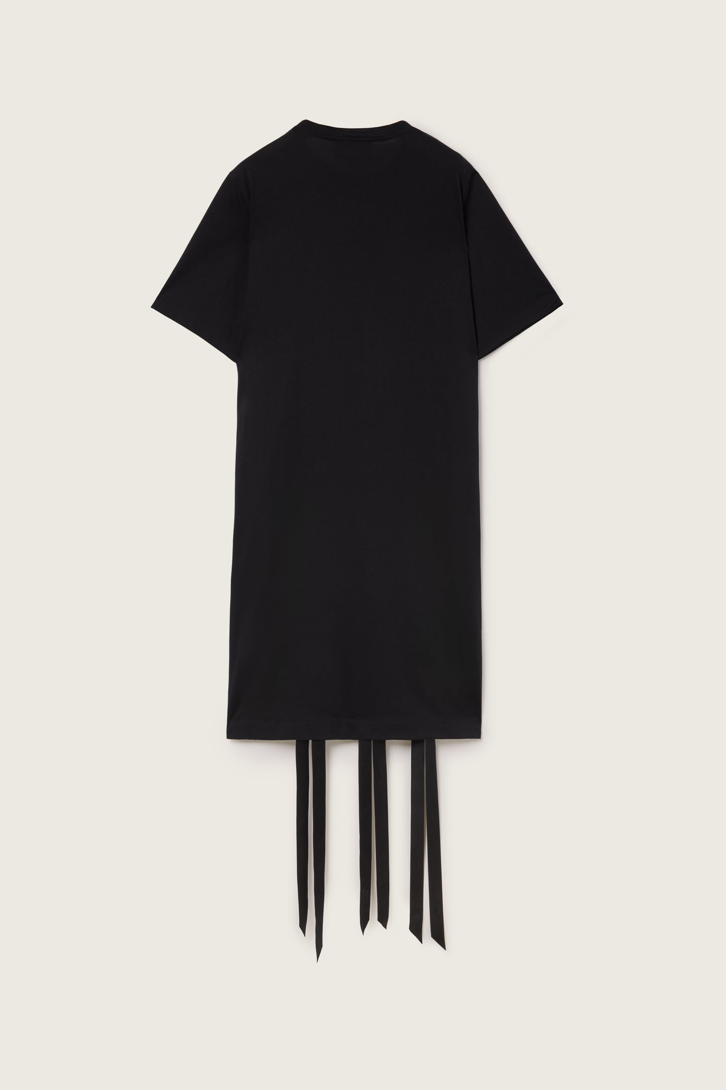 Unraveling Ribbon T-Shirt Dress
