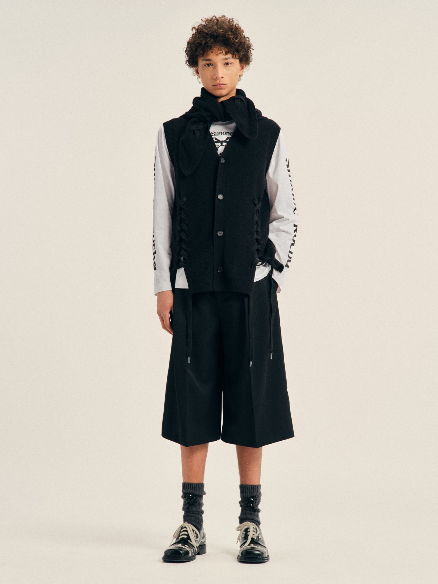 Merino Lace Up Hem Vest