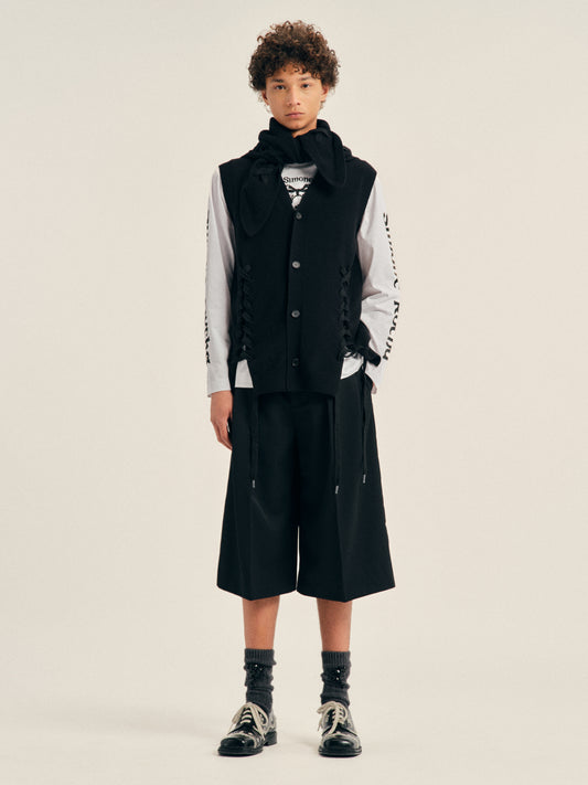 Merino Lace Up Hem Vest