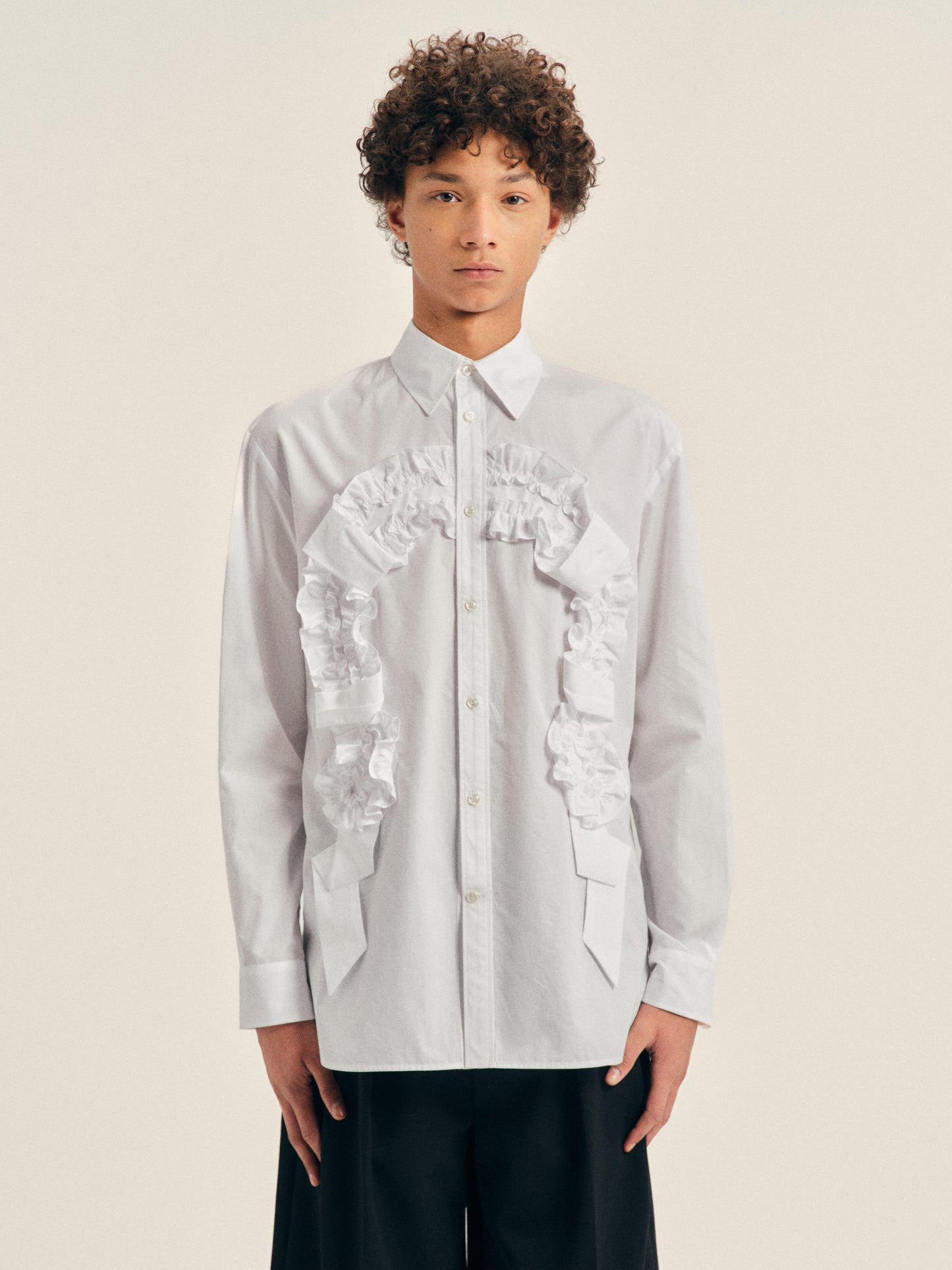 Ruffle Horseshoe Easy Shirt