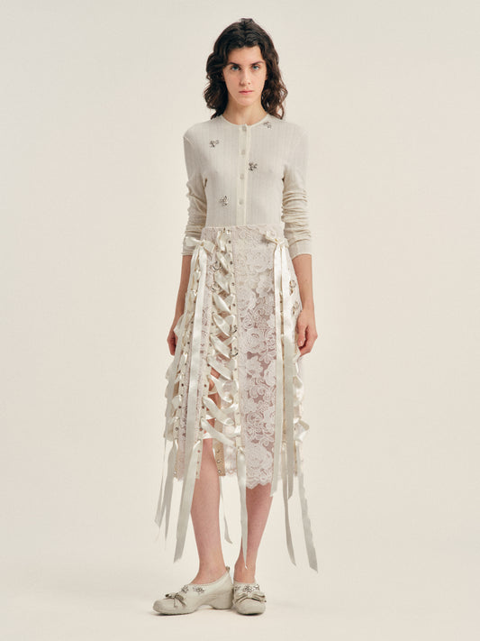Unraveling Ribbon Ring Skirt