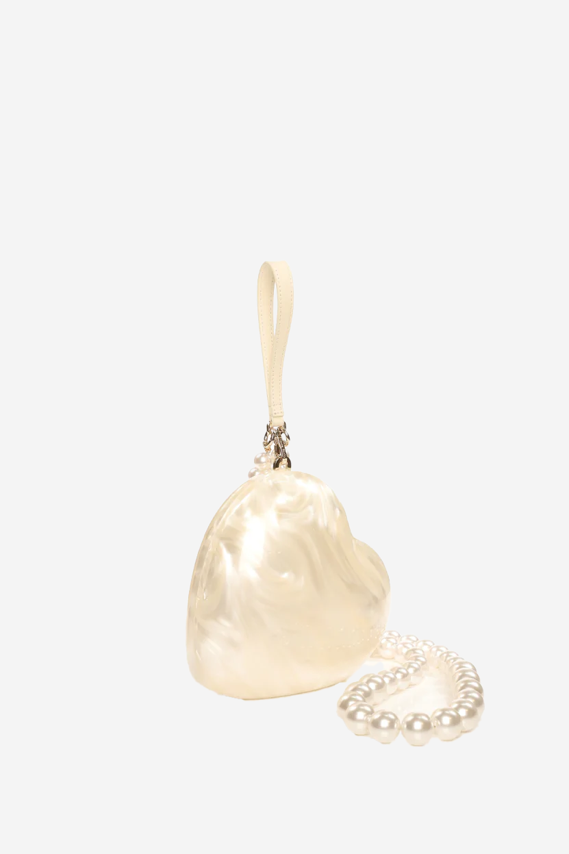 Simone Rocha Heart Bag with Pearl Strap
