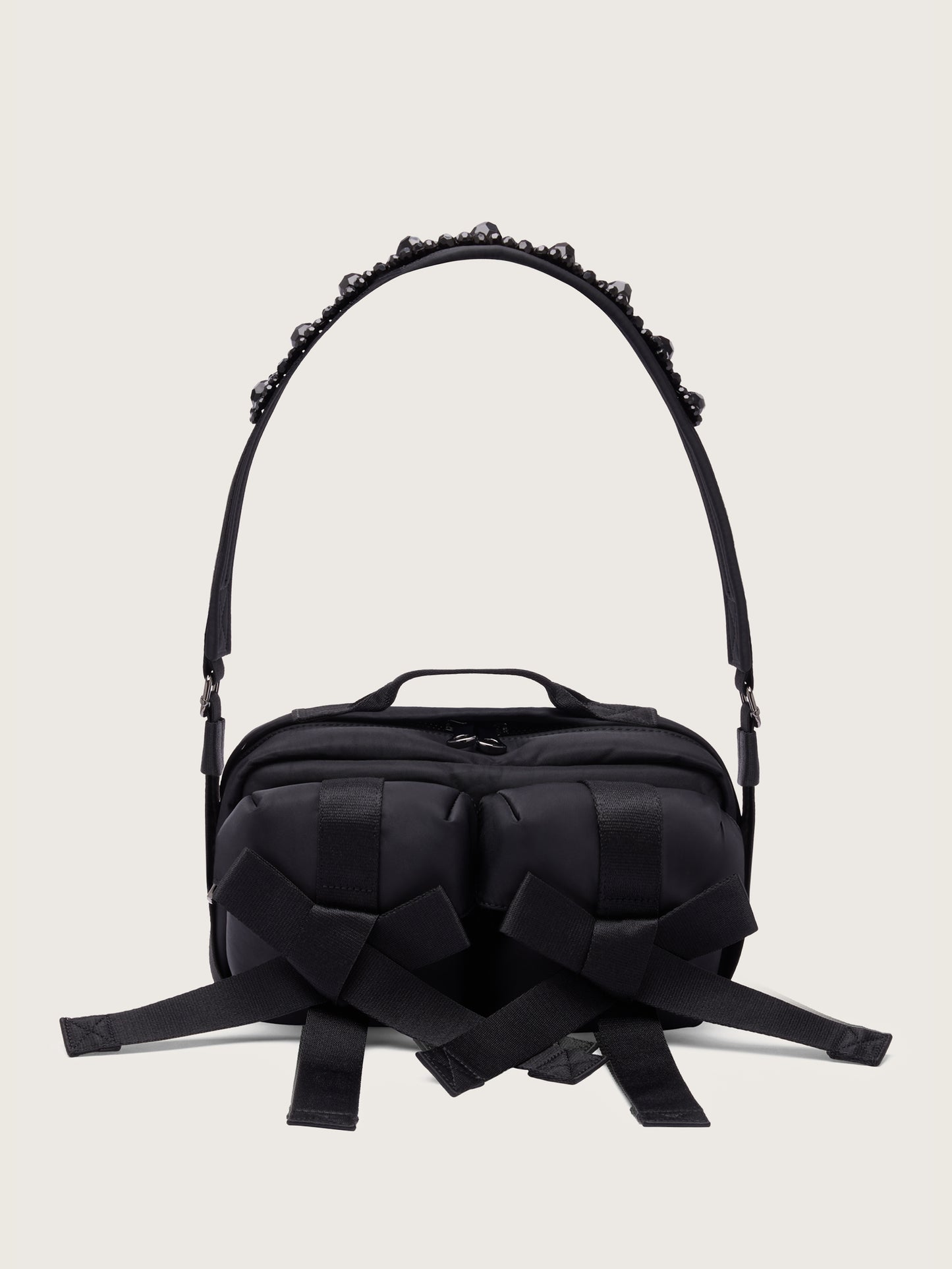 Beaded Classic Bow Crossbody Bag