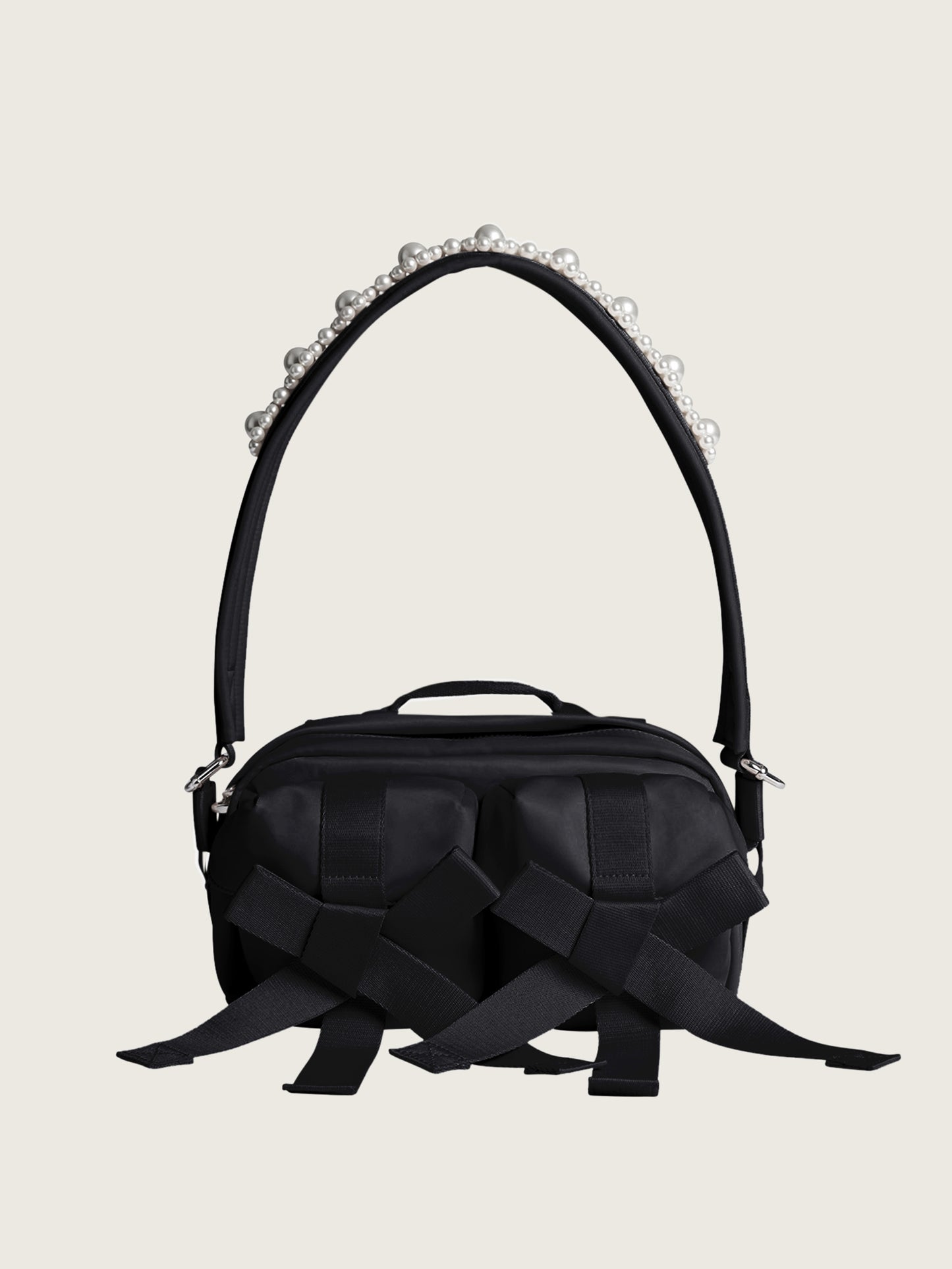 Beaded Classic Bow Crossbody Bag