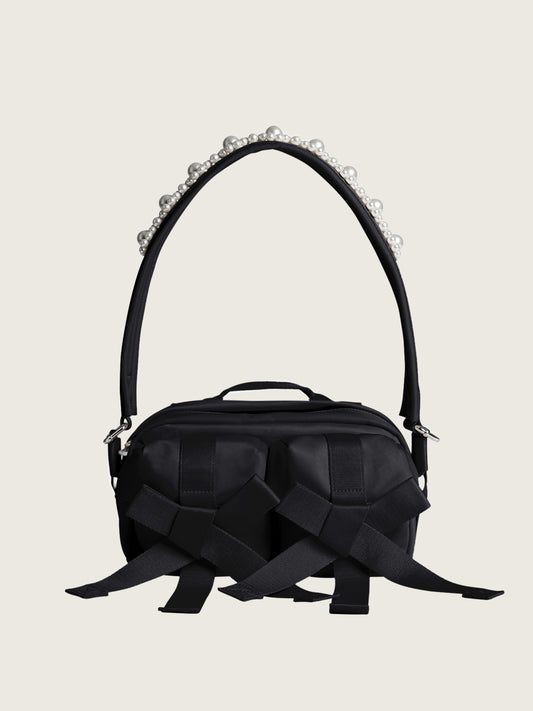 Beaded Classic Bow Crossbody Bag