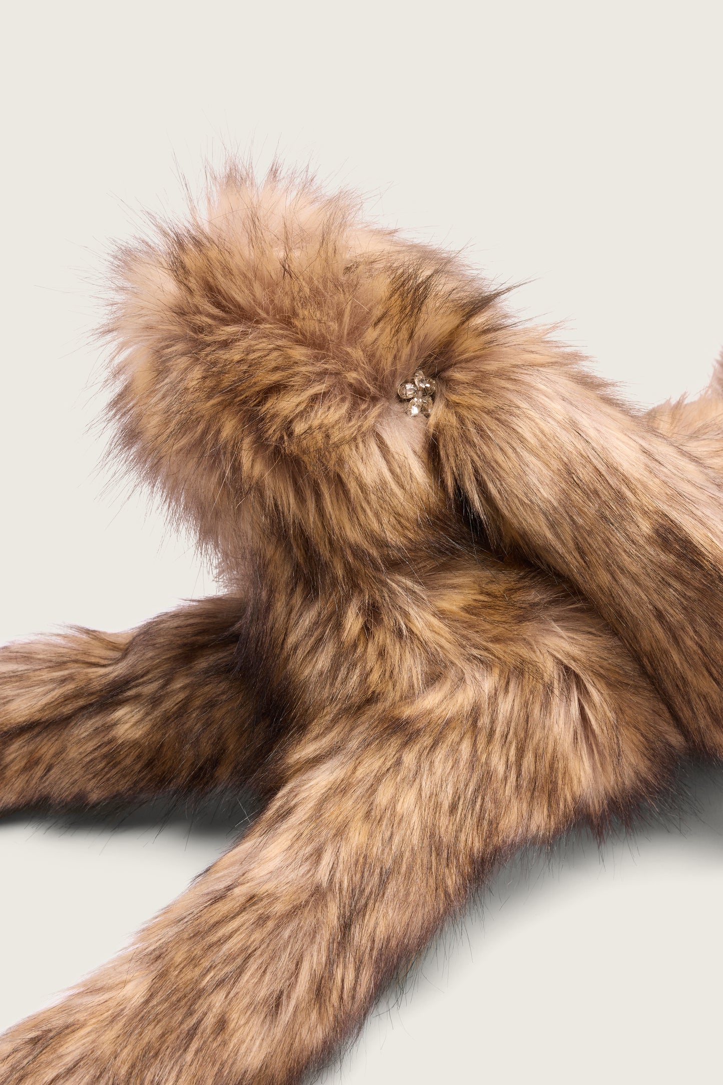 Faux Fur Hare Crossbody Bag