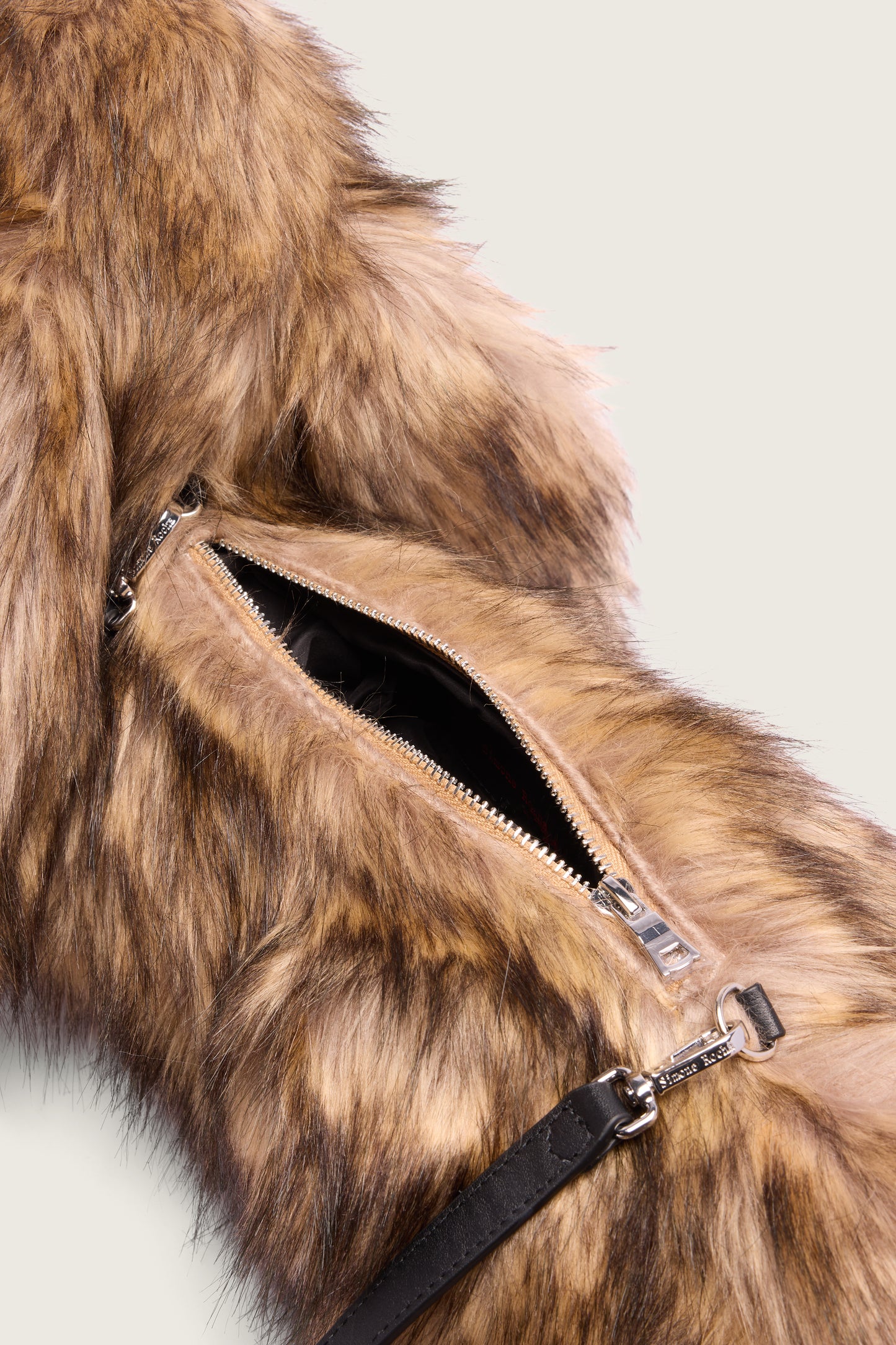 Faux Fur Hare Crossbody Bag