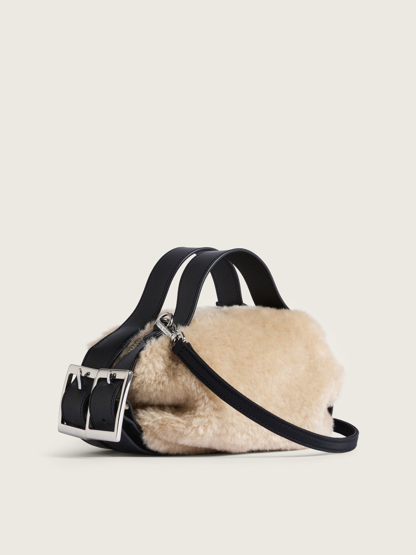 Mini Faux Fur Biker Belt Bag